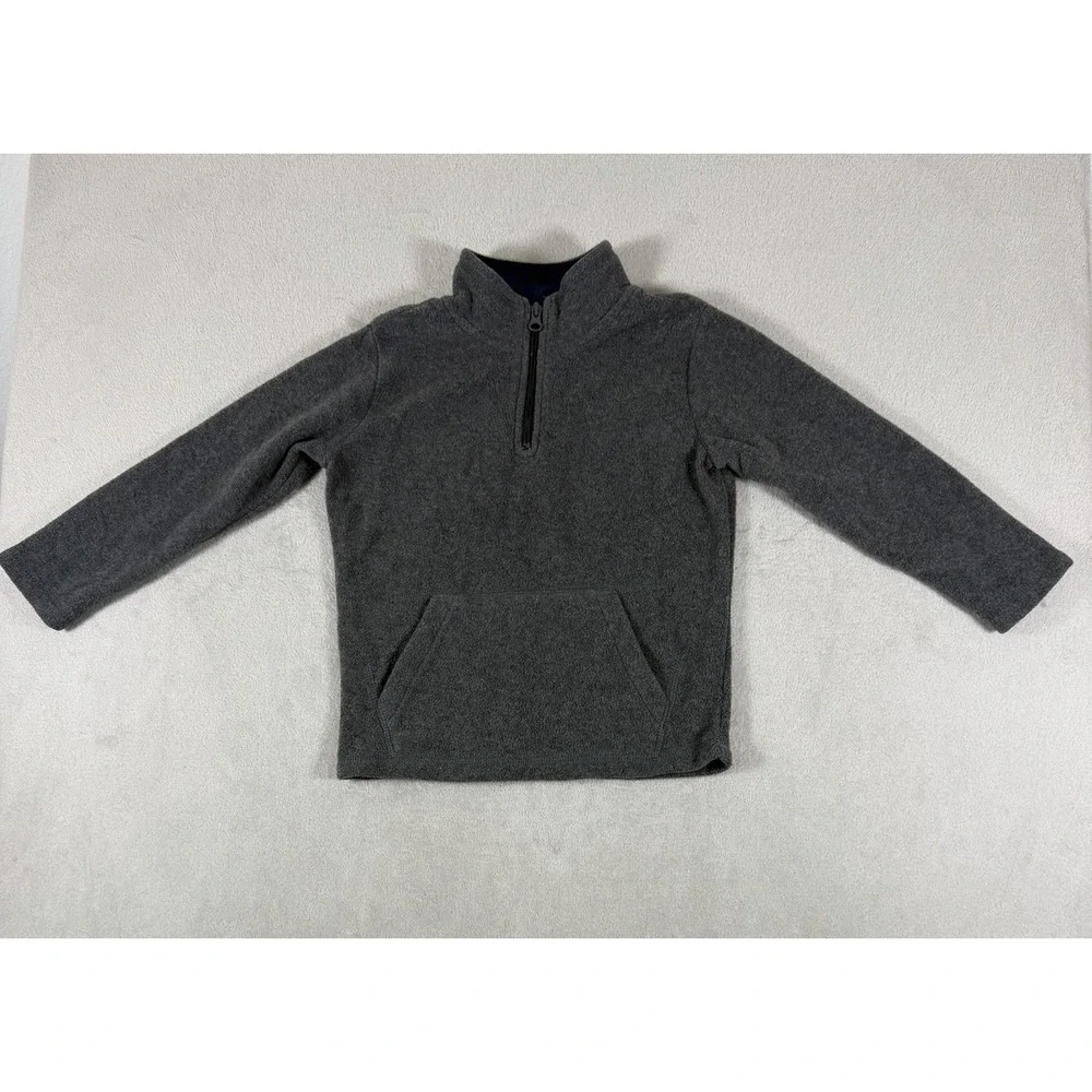 The Childrens Place Boys Gray Microfleece Half Zip Pullover Jacket Size 5T